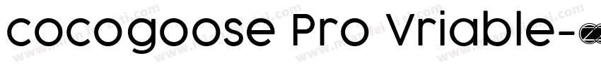 cocogoose Pro Vriable字体转换